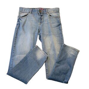 Gap Kids Jeans 1969 Super Skinny Adjustable Waist Distressed Plus Size 10 JJ1672